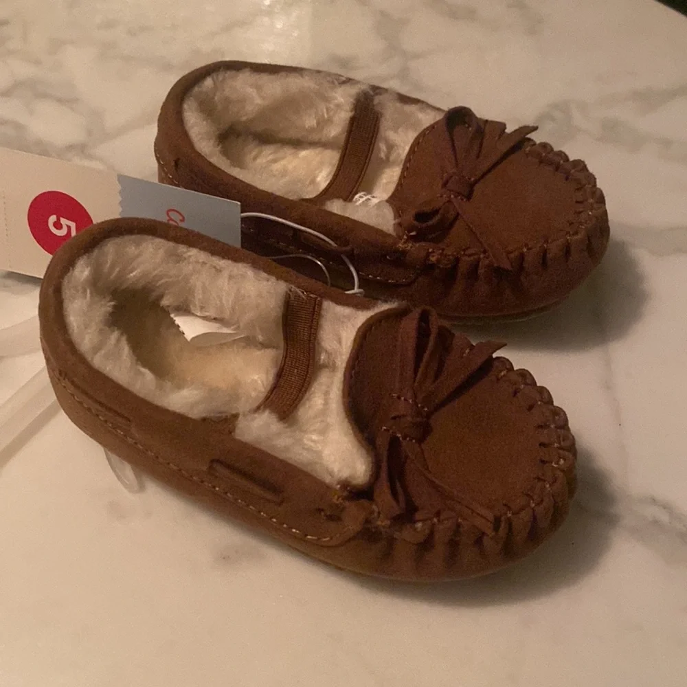 Cat & Jack‎ Moccasins Toddler Dark Chestnut/Celina Size 5